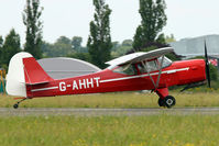 G-AHHT @ EGSX - 1946 Auster Aircraft Ltd AUSTER J1N, c/n: 2022 at North Weald - by Terry Fletcher