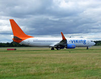 C-FTDW @ EGPH - Viking airlines B737 arrives at EDI On another holiday flight