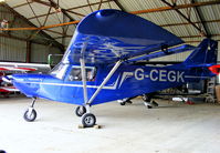 G-CEGK @ EGSL - in the main hangar at Andrewsfield - by Chris Hall