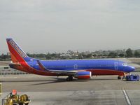 N649SW @ LAX - Just pushed back from terminal 14, starting engines - by Helicopterfriend