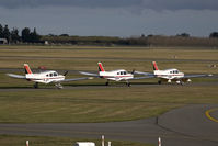 ZK-EBW @ NZCH - all lined up - by Bill Mallinson