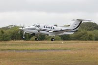 G-ZVIP @ EGFH - Capital's Super King Air departing Runway 22. - by Roger Winser