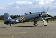 G-RNHF @ EGOW - Since this spring Sea Fury VX281 is active again with the RNHF. It came in at Woodvale for a fuel stop. Nice surprise..! - by Joop de Groot