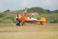 SE-BOG @ EGFH - Breitling 4 arriving at Swansea Airport. - by Roger Winser
