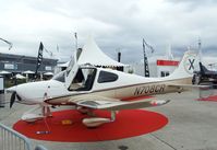 N708CR @ LFPB - Cirrus SR22T at the Aerosalon 2011, Paris