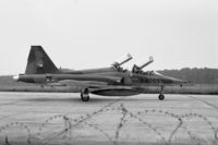K-4005 @ EHTW - NF-5B trainer of 313 squadron of the Royal Netherlands Air Force at Twente air base, 1980. - by Henk van Capelle