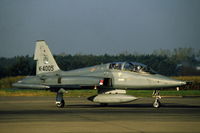 K-4005 @ EHTW - NF-5B trainer of 313 squadron of the Royal Netherlands Air Force taxying towards the runway at Twente air base. - by Henk van Capelle