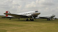 LN-WND @ EGSU - 5. LN-WND and another DC3 at the excellent Flying Legends Air Show (July 2011)