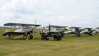 G-BWWK @ EGSU - 5. G-BWWK in good company at the Flying Legends Air Show July 2011