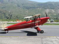 N131BZ @ SZP - 1961 Bucker JUNGMANN 131, Lycoming O-320 conversion, taxi - by Doug Robertson