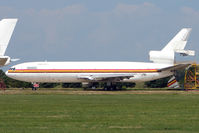 5X-JOE @ EGMH - McDonnell Douglas DC-10-30F, c/n: 47906 WFU at Kent International - by Terry Fletcher