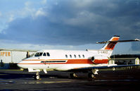 G-AWXO @ CAX - HS.125 Series 400B as seen at Carlisle in February 1973. - by Peter Nicholson
