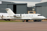 N605GF @ EGGW - 2008 Bombardier CL-600-2B16, c/n: 5766 at Luton - by Terry Fletcher