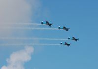 G-ZXLL - Off airport. Leading The Blades aerobatic display team at the Wales National Airshow, Swansea Bay, Wales, UK. - by Roger Winser