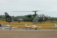 XZ290 @ EGFH - Army Air Corps Gazelle departing. - by Roger Winser