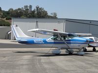 N111DE @ POC - Parked and tied down by Howard Aviation - by Helicopterfriend