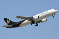 N165UP @ DFW - UPS Airbus A300F departing DFW Airport. - by Zane Adams