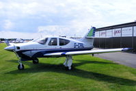 G-CRIL @ EGBT - visitor to Turweston for the British F1 Grand Prix at Silverstone - by Chris Hall