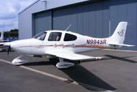 N994SR @ EGBT - outside the Cirrus UK hangar at Turweston - by Chris Hall