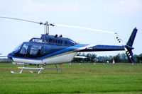 G-TCSM @ EGBT - being used for ferrying race fans to the British F1 Grand Prix at Silverstone - by Chris Hall