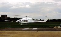 F-GKAK @ EGKA - Tha Aga Khans  bell 412 landing at Shoreham - by Andy Parsons
