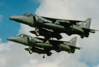 ZD327 @ LMML - Harriers GR9s ZD327/08 & ZD408/37 of No20Sqd RAF leaving Luqa after their participation in the Malta International Airshow 2002. - by raymond