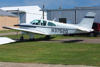 N3752Q @ 42I - Tied down on the ramp at Zanesville, Ohio - by Bob Simmermon