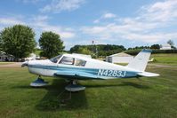 N4283J @ 42I - Tied down at Parr field during the EAA fly-in at Zanesville, Ohio - by Bob Simmermon