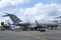 OE-LGX @ LFPB - Bombardier BD700 at the Aerosalon 2011, Paris - by Ingo Warnecke