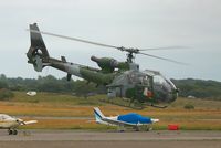 XZ290 @ EGFH - Army Air Corps Gazelle departing. - by Roger Winser