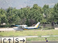 N152BS @ POC - Rolling out after landing on runway 26R - by Helicopterfriend