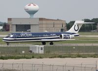 N936AT @ KDAY - On taxiway Delta at KDAY, just arrived from Orlando - by richillini
