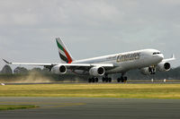A6-ERD @ NZCH - down onto 02, from DBX via BKK and SYD - by Bill Mallinson