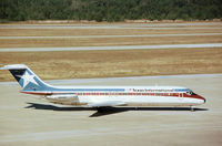 N3508T @ IAH - DC-9-32 of Texas International Airlines arriving at Houston International in October 1979. - by Peter Nicholson