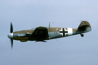 G-USTV - Great to see the Bf-109 fly! Now preserved in the RAF Museum Hendon. - by Joop de Groot