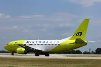 EI-DVA @ LIPE - New livery for MISTRAL AIR
on display Bologna g.Marconi Airport - by alessandro Brandolino