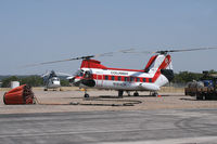 N184CH @ MWL - Type 1 firefighting helicopter with water bucket at Mineral Wells, TX