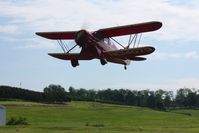 N14073 @ 42I - Departing the EAA fly-in at Zanesville, Ohio