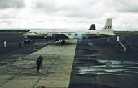 OY-KNC @ HKJK - Photo at Nairobi Embakasi, 1960s. Left SAS service 1967-8-11. Broken up at Bordeaux, France, 1980 - by Kaskazi