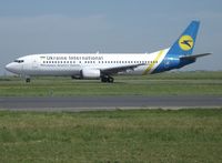 UR-GAO @ LFPG - c/n 2043 previously served Lauda Air, Afriqiyah and Alisea all as OE-LNH before landing in Ukraine in 2004