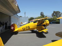 N133JH @ SZP - 1940 Dornier Werke BU.133 Bucker JUNGMEISTER, Siemens-Halske SH 14 A-4 seven cylinder 160 Hp radial, classic early aerobatic aircraft yardstick of comparison at 2011 Bucker National Fly-In - by Doug Robertson