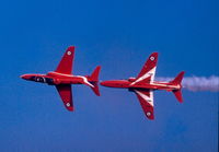 XX292 @ LMML - Red Arrows duo display aircraft over Malta - by raymond