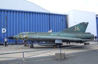 35069 - SAAB J35A Draken at the Musee de l'Air, Paris/Le Bourget - by Ingo Warnecke