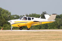 N7241B @ KEOK - Take-off roll on runway 14 - by Glenn E. Chatfield