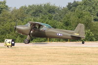 N1828B @ KEOK - Turning onto Runway 14 for departure - by Glenn E. Chatfield