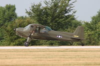 N1828B @ KEOK - Departure roll on Runway 14 - by Glenn E. Chatfield