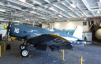96885 - Vought F4U-4 Corsair in the Hangar of the USS Midway Museum, San Diego CA - by Ingo Warnecke