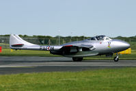 LN-DHZ @ EGXW - this Vampire respresent Vampire T.55 15027/PX-M, that flew with the Norwegian AF from 1952 to 1955. - by Joop de Groot