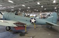 54654 - Douglas SBD-6 Dauntless (rebuilt with aft fuselage of 54654 and parts of other SBDs) in the Hangar of the USS Midway Museum, San Diego CA - by Ingo Warnecke