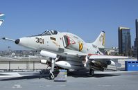 154977 - Douglas A-4F Skyhawk on the flight deck of the USS Midway Museum, San Diego CA - by Ingo Warnecke